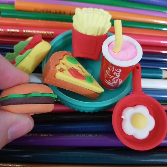 Fast Food Erasers Kawaii Erasers - Picture 2 of 2